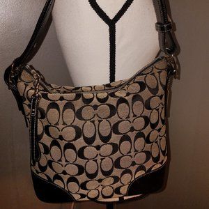 Coach Black Crossbody in Signature Canvas